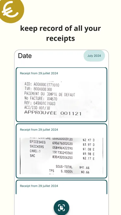 Tangkapan layar ReceiptSight: Expense Tracker