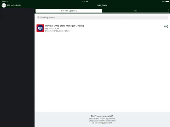 SAL Store Manager Meeting iPad  스크린샷