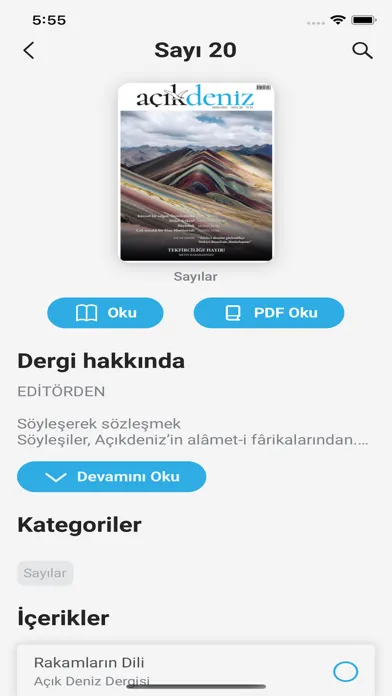 Captures d'écran de Açıkdeniz Dergisi
