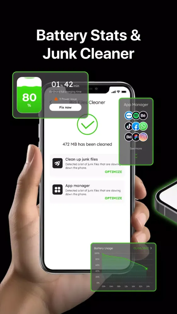 Screenshot di Battery Health - Snow Battery