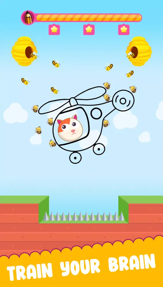 Screenshot di Doge Save - Dog and Bee Puzzle