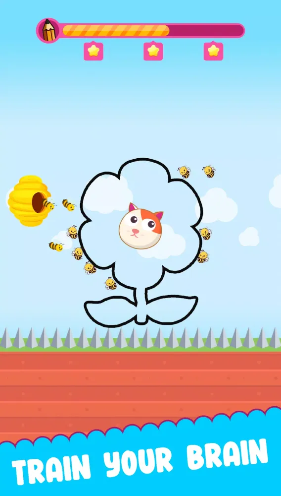 Screenshot di Doge Save - Dog and Bee Puzzle