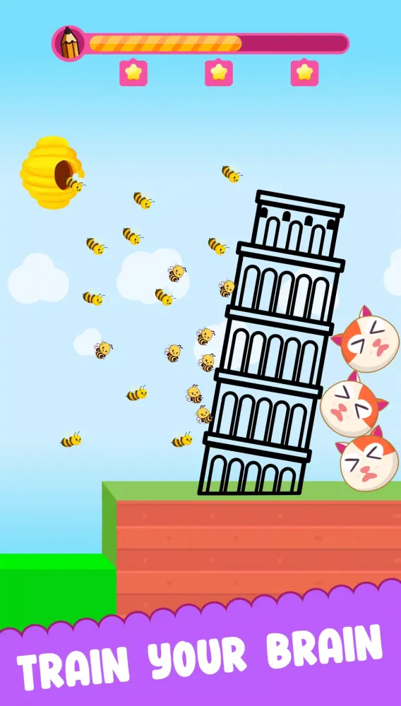 Screenshot di Doge Save - Dog and Bee Puzzle