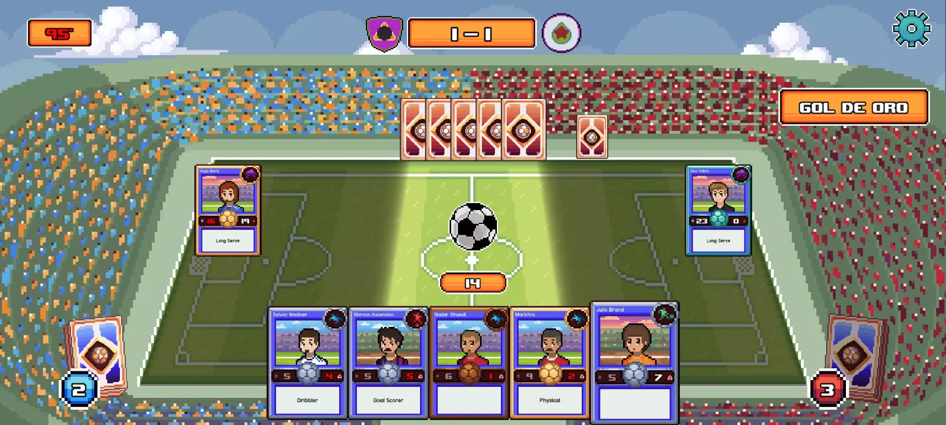 Ảnh chụp màn hình của Soccer cards