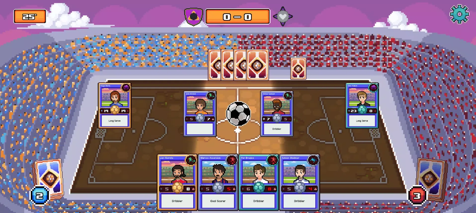 Ảnh chụp màn hình của Soccer cards