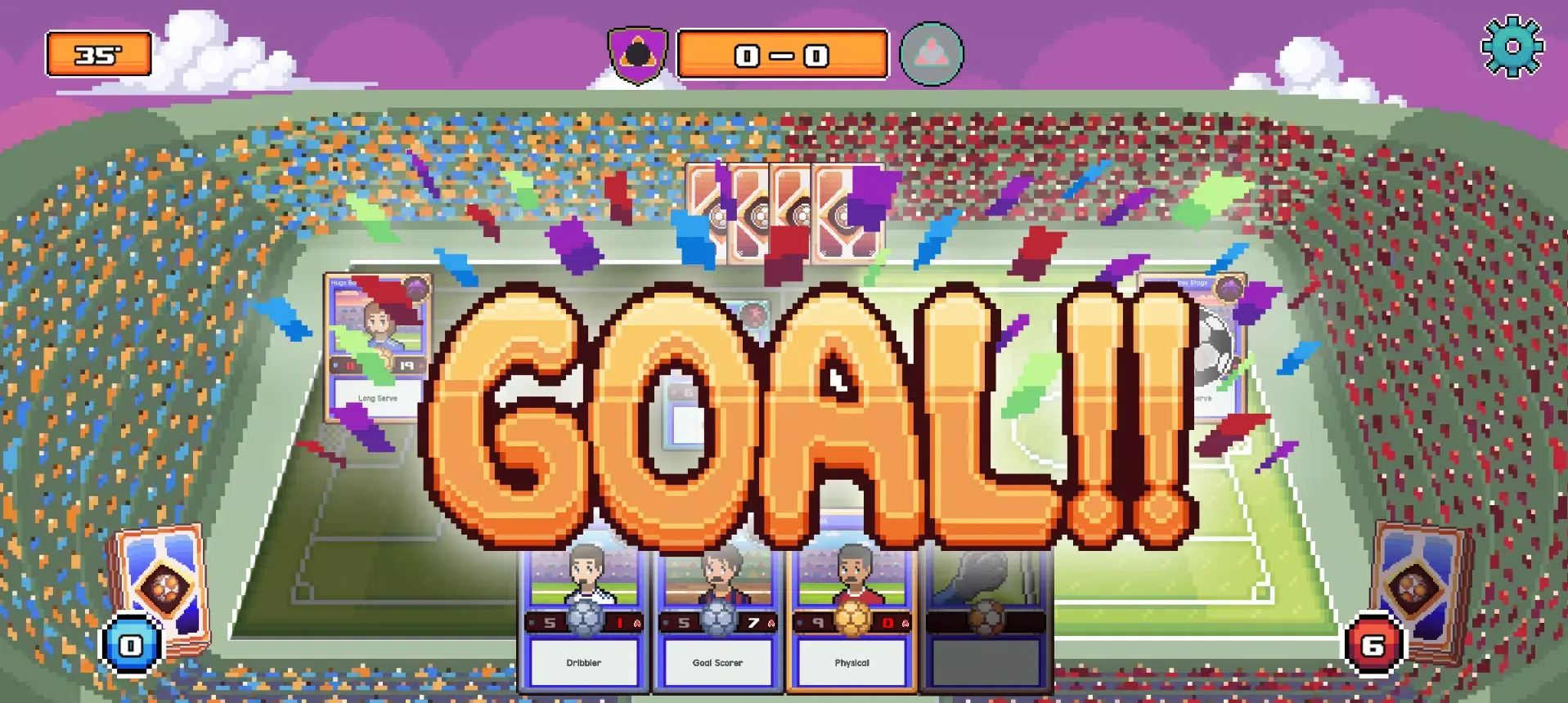 Ảnh chụp màn hình của Soccer cards