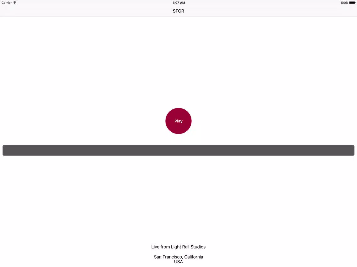 Capturas de pantalla de SFCR - San Francisco Community Radio iPad 
