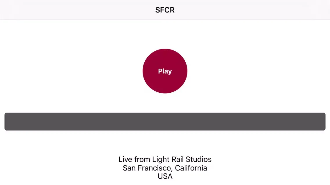 SFCR - San Francisco Community Radio 스크린샷
