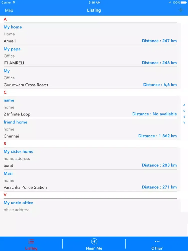 Location Manager iPad  سکرین شاٹس