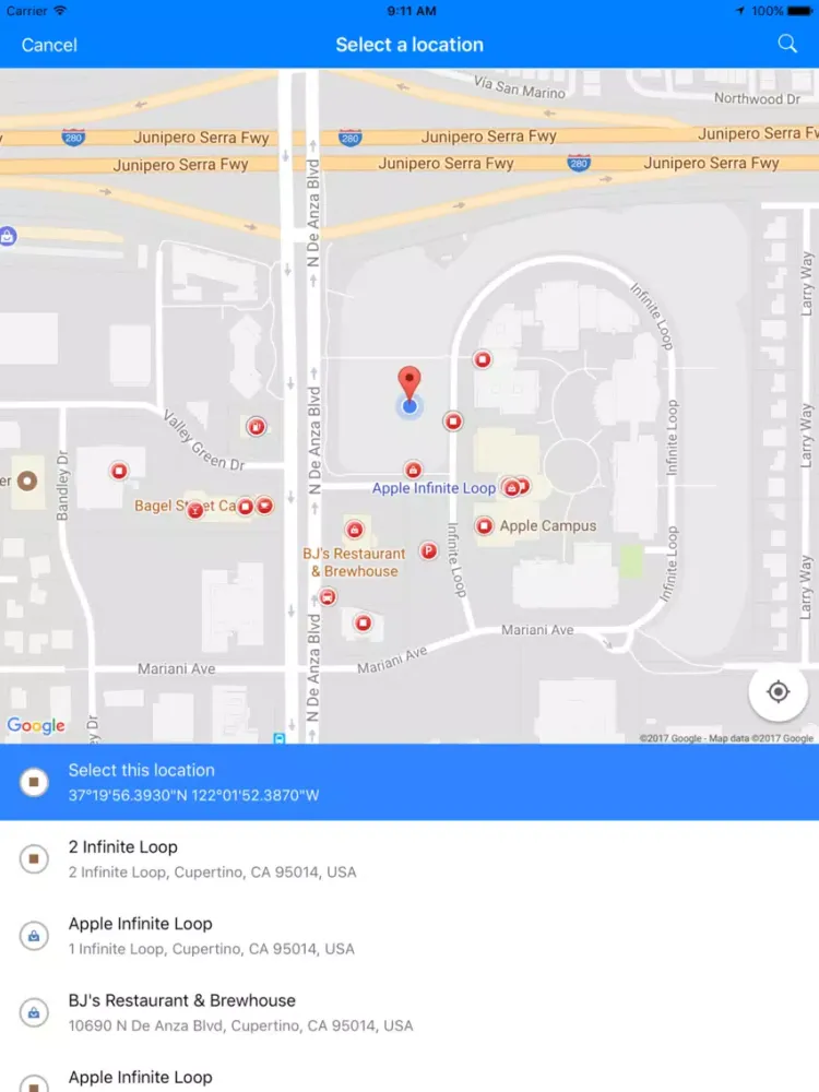 Location Manager iPad  سکرین شاٹس