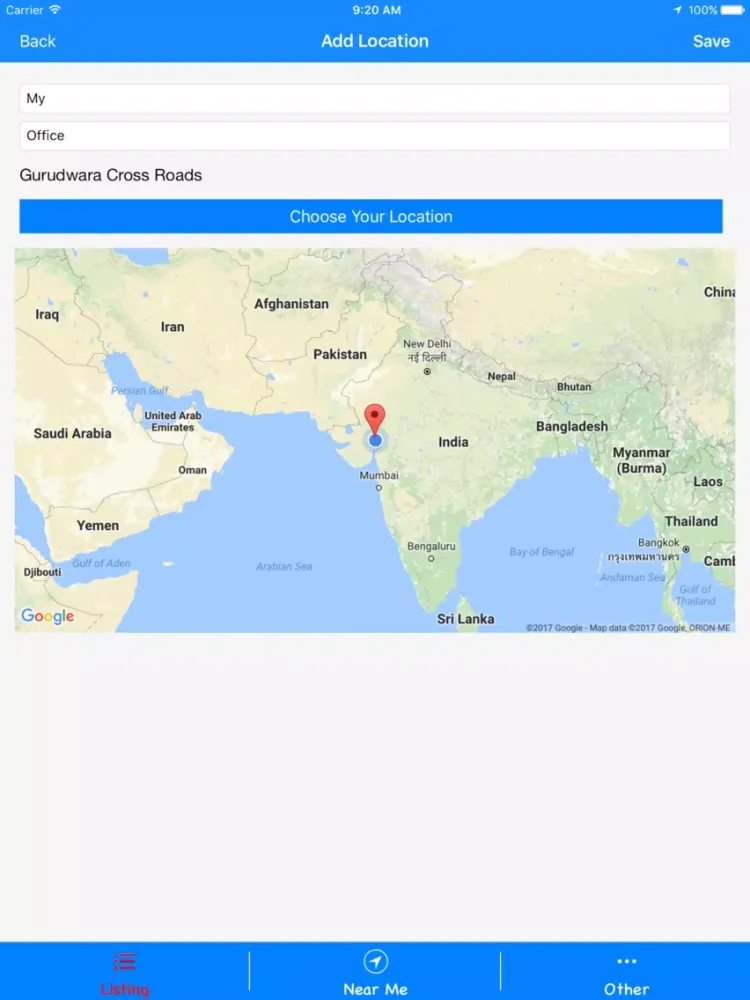 Location Manager iPad  سکرین شاٹس