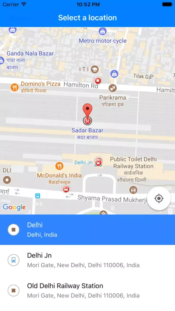 Location Manager سکرین شاٹس