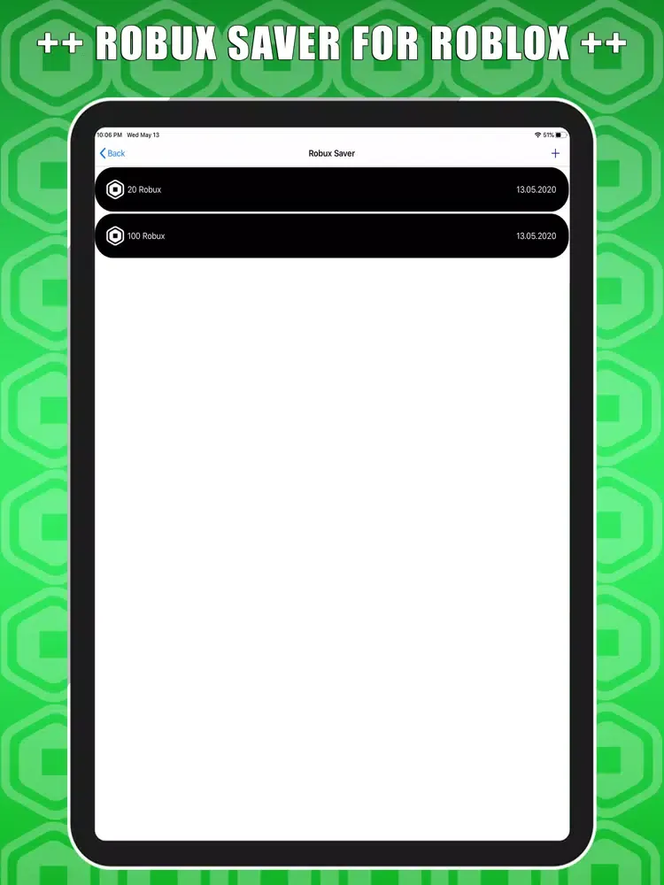 Capturas de pantalla de RBX Saver & Calcul For Roblox iPad 