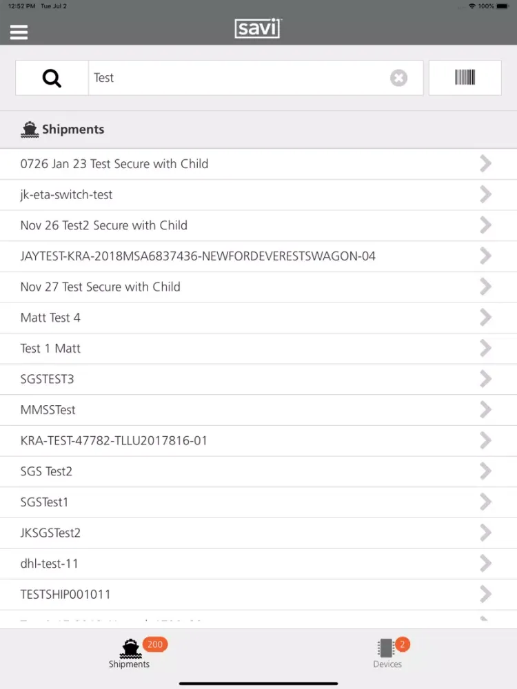 Zrzuty ekranu Savi Visibility For Operations iPad 