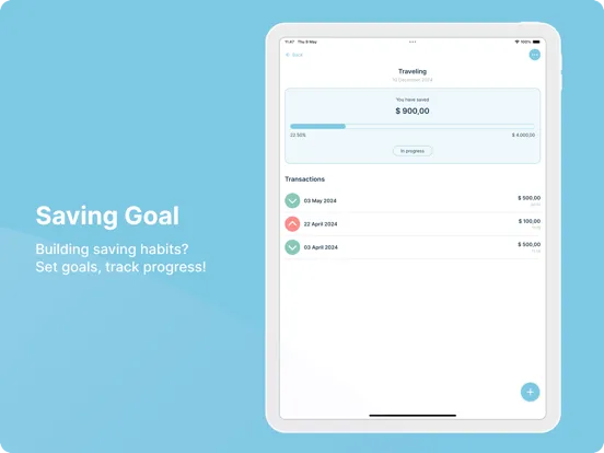 Saving Diary - Expense Tracker iPad  スクリーンショット