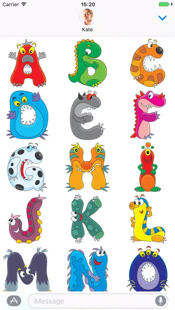 Ảnh chụp màn hình của ABC - Stickers for iMessage