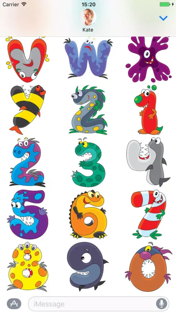 Ảnh chụp màn hình của ABC - Stickers for iMessage