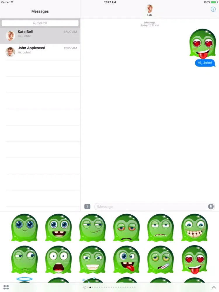 Capturas de tela do Ghost - Stickers for iMessage iPad 