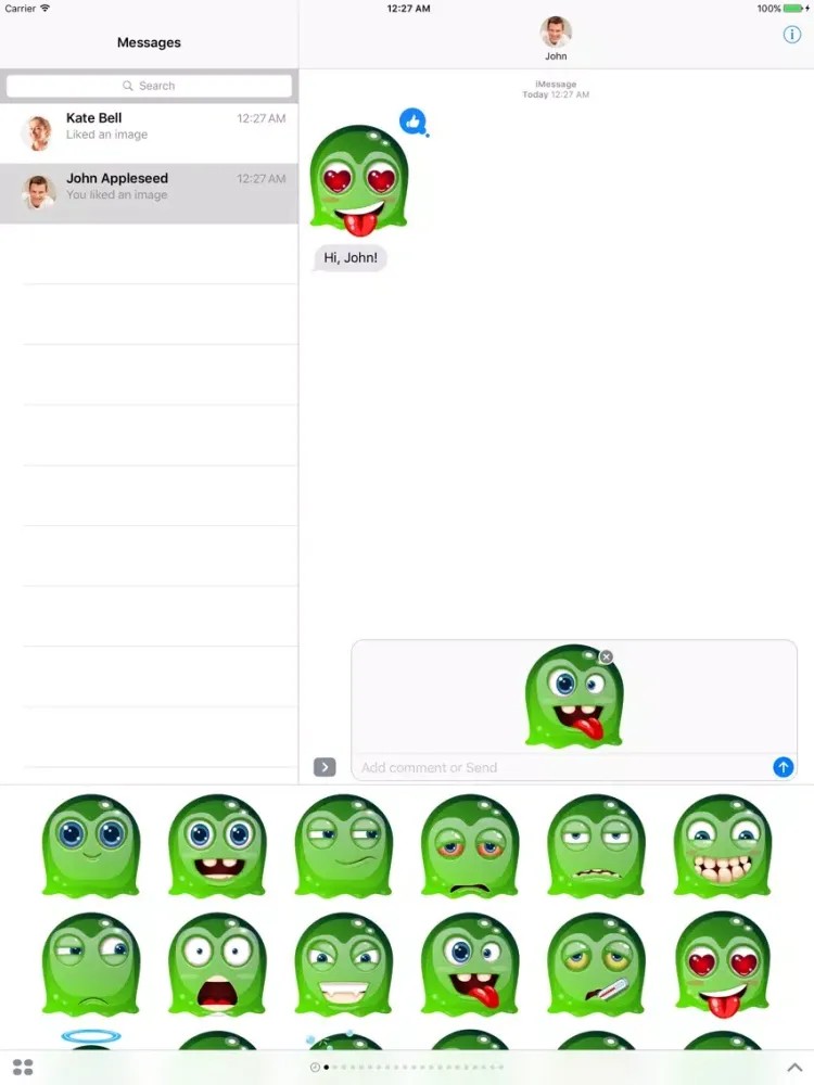 Capturas de tela do Ghost - Stickers for iMessage iPad 