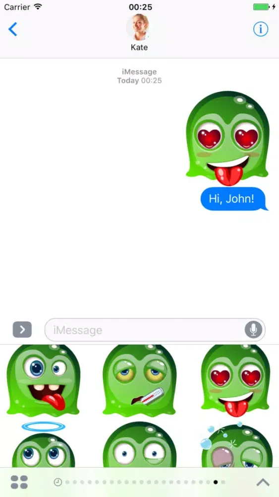 Capturas de tela do Ghost - Stickers for iMessage