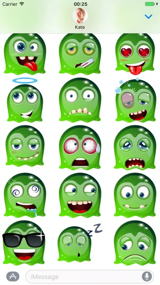 Capturas de tela do Ghost - Stickers for iMessage