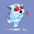 White Cat - Stickers for iMessage
