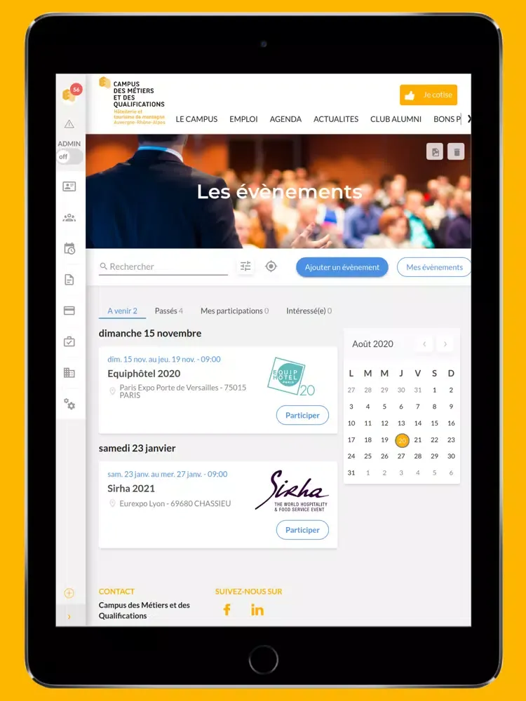 Capturas de pantalla de Resopro Hôtellerie Tourisme iPad 