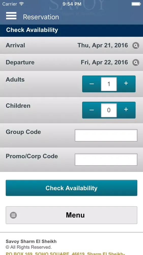 Savoy Sharm Group Screenshots