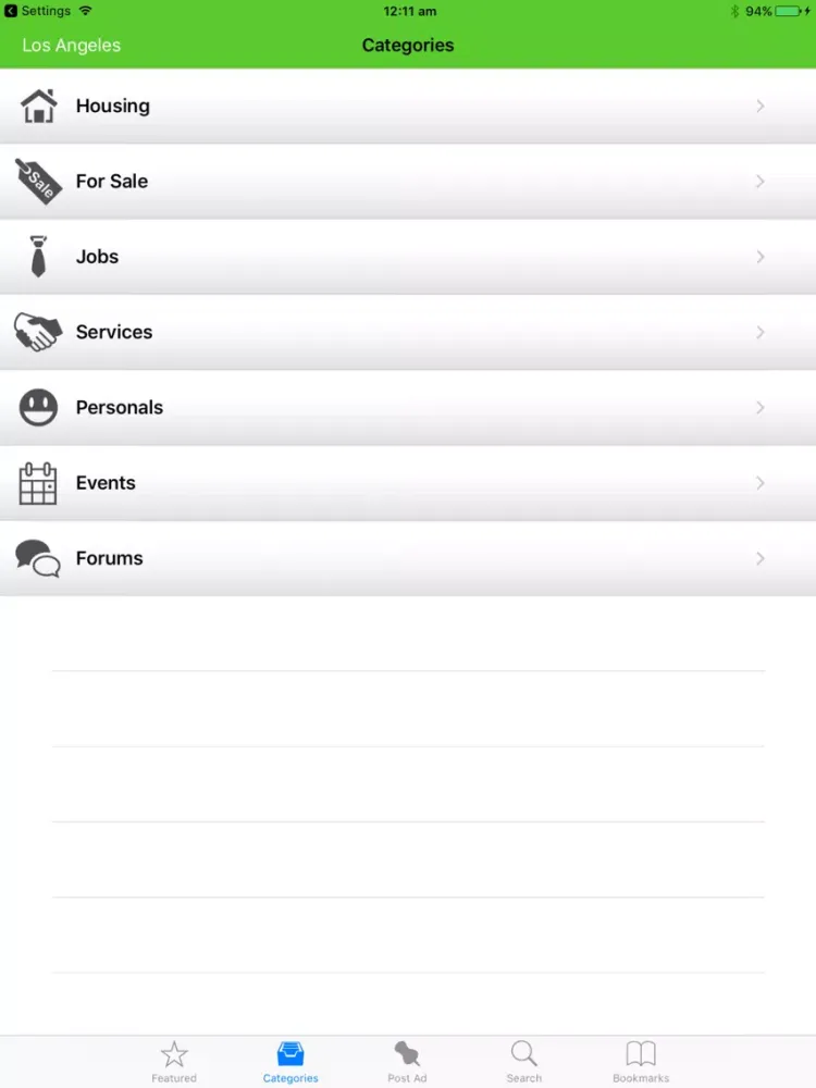 Classifieds iPad  سکرین شاٹس