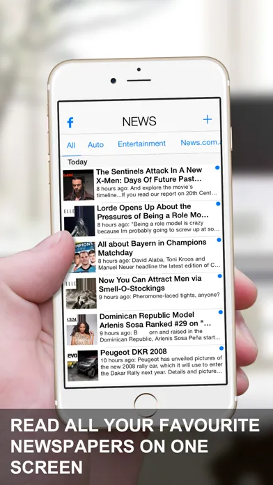 Capturas de pantalla de News