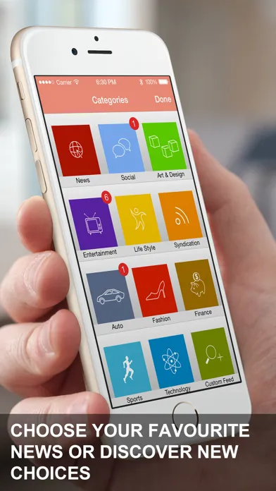 Zrzuty ekranu Newsrific: A Free RSS News Digest Feed Reader App with Yahoo Feeds