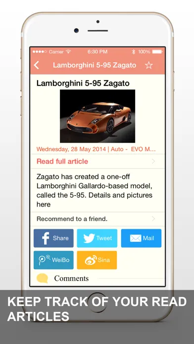 Zrzuty ekranu Newsrific: A Free RSS News Digest Feed Reader App with Yahoo Feeds