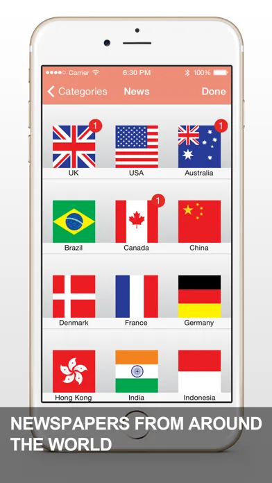 Zrzuty ekranu Newsrific: A Free RSS News Digest Feed Reader App with Yahoo Feeds
