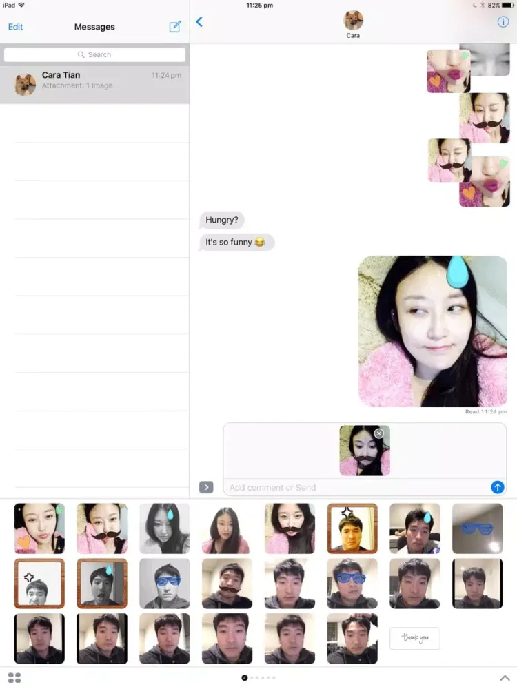 Sticker Booth : Animated GIF Stickers for iMessage iPad  Screenshots