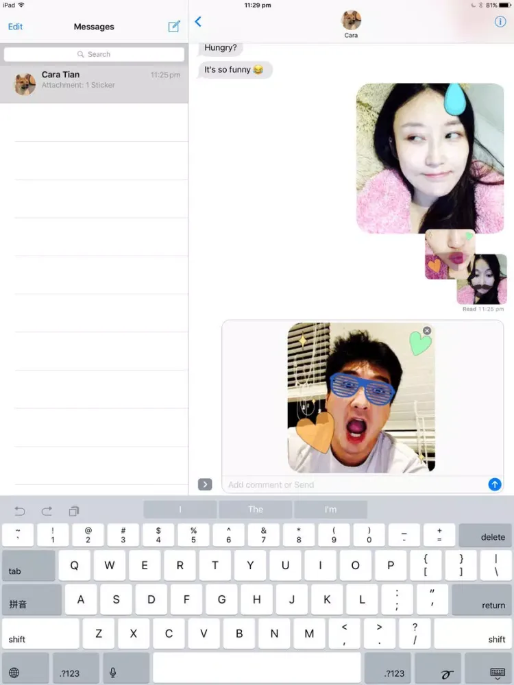 Sticker Booth : Animated GIF Stickers for iMessage iPad  Screenshots