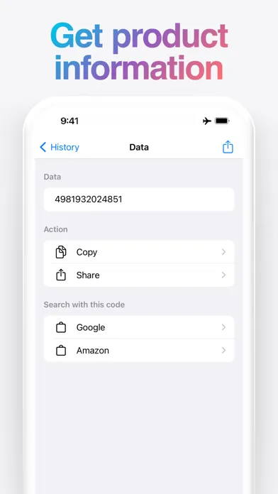Tangkapan skrin Barcode Scanner - QR Code Read