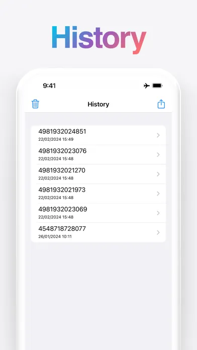 Tangkapan skrin Barcode Scanner - QR Code Read