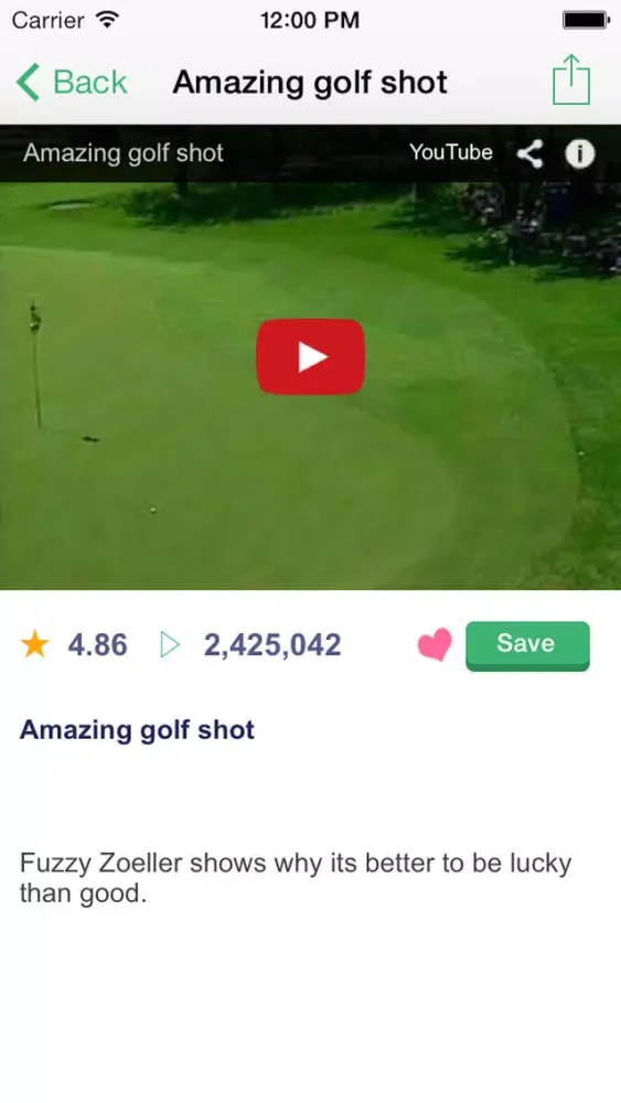 ゴルフ動画アプリ　GolfTube应用截图