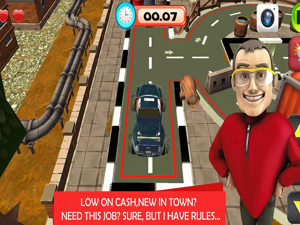 Massive 3D Monster truck Parking Simulator iPad  Screenshots