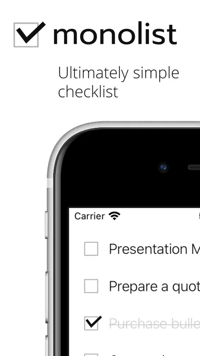 monolist - simple checklist স্ক্রিনশট