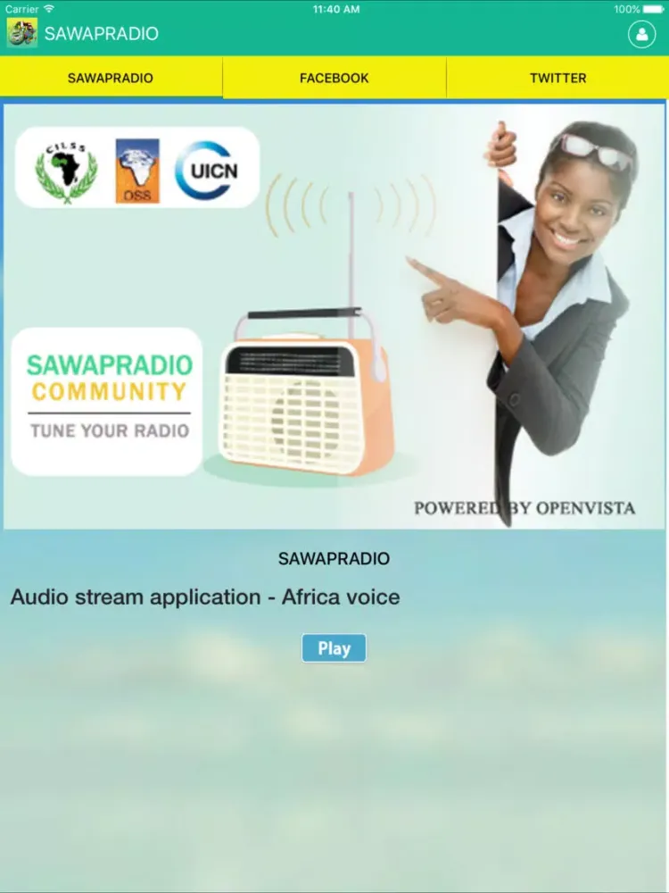 Captures d'écran de SAWAPRADIO : LA RADIO CLIMAT AU SAHEL iPad 
