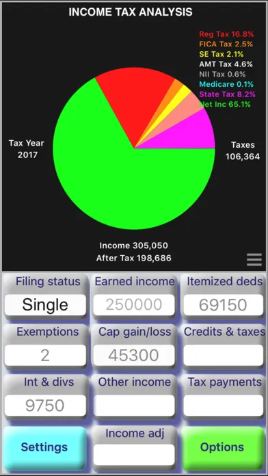 Capturas de pantalla de Income Tax Calculator: TaxMode