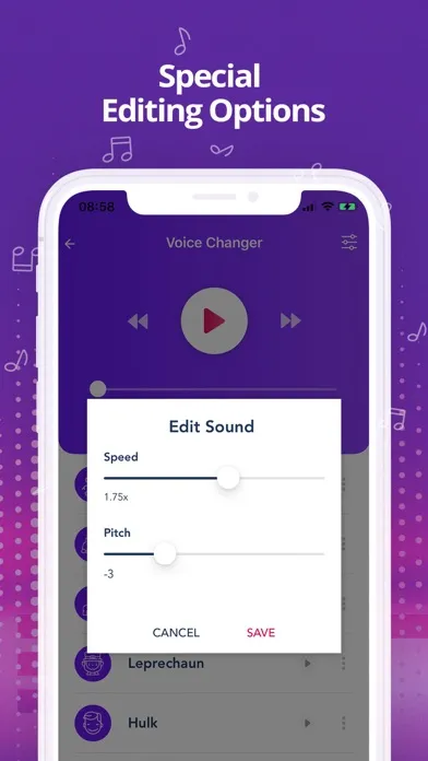 Zrzuty ekranu Funny Voice Effects - Voice X