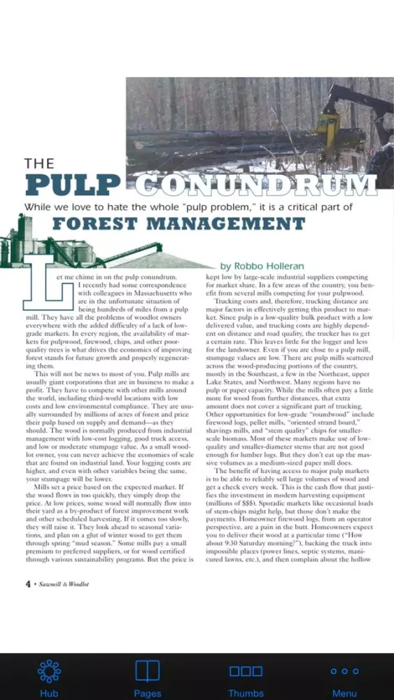 Sawmill & Woodlot Magazine Ekran Görüntüleri