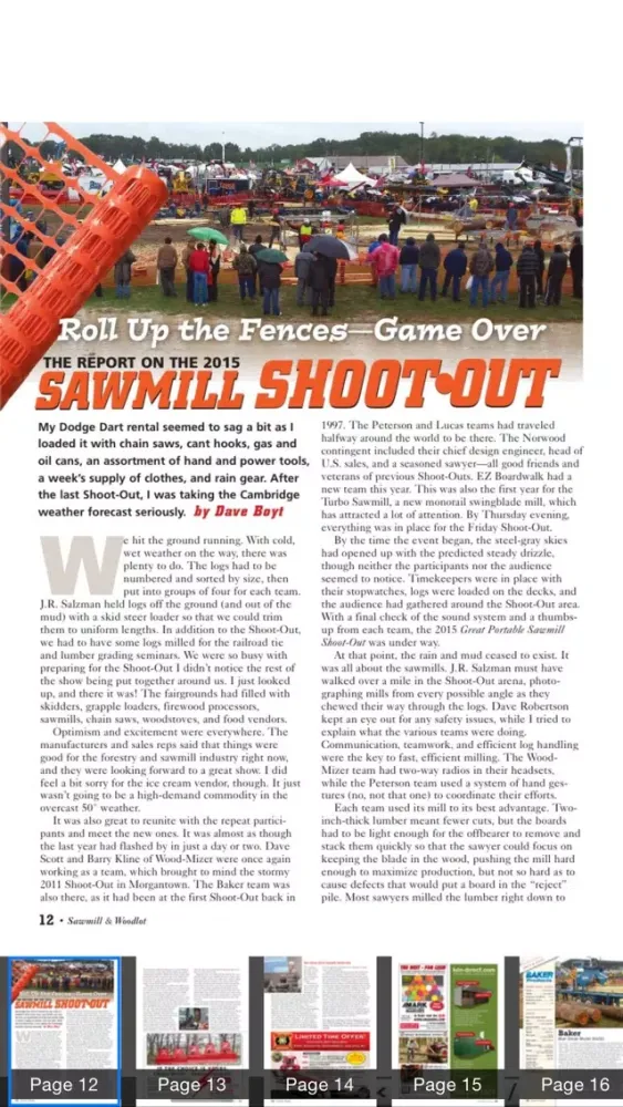 Sawmill & Woodlot Magazine Ekran Görüntüleri
