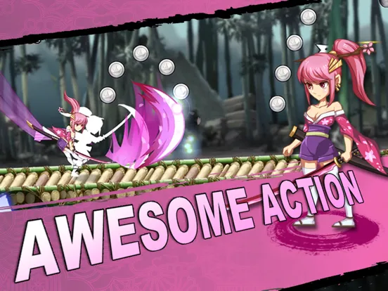Capturas de tela do Sakura Tales : Ninja Run&Fight iPad 