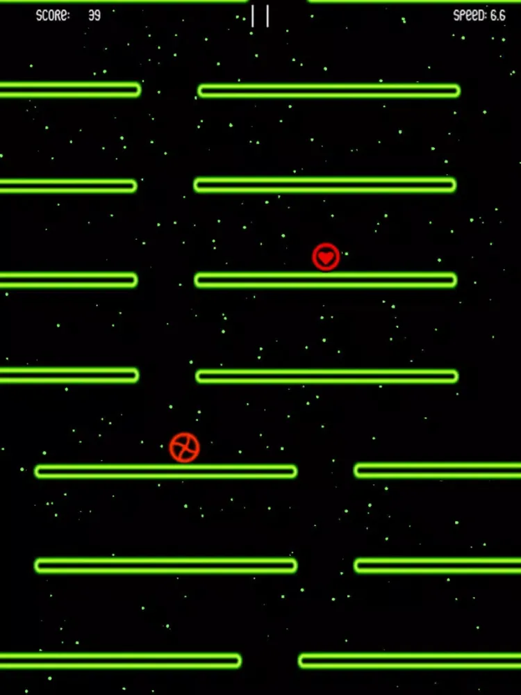 Screenshot di Fall Falling Down:Roll & Revolve the Red Wheels & Ball To Survive iPad 