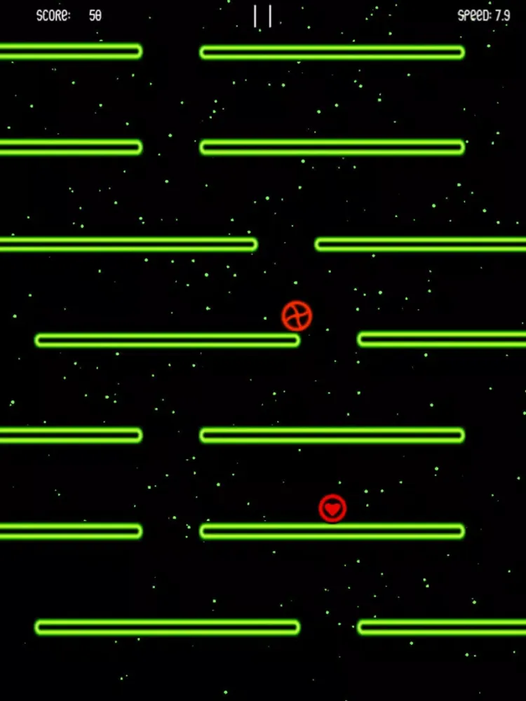 Screenshot di Fall Falling Down:Roll & Revolve the Red Wheels & Ball To Survive iPad 