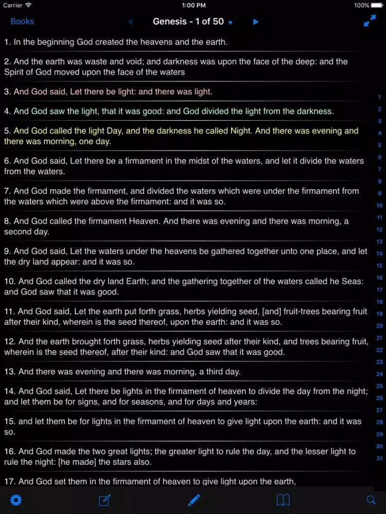 تصاویر Holy Bible - (King James Version & American Standard Version) iPad 