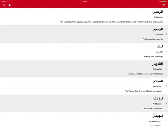 Zrzuty ekranu Tanzil القرآن الكريم iPad 
